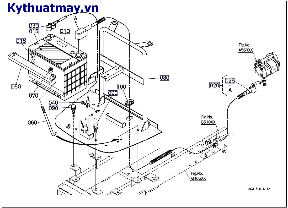 Ắc quy dây điện lớn